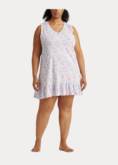 Women's Ralph Lauren Floral Cotton Nightdress | 157423ZCH